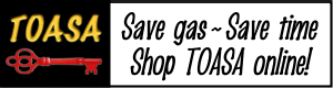 Save Gas, Save Time, shop TOASA